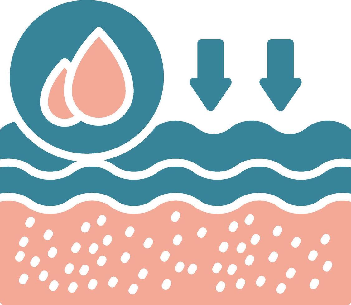 Sea Water Vibrant UI Token vector