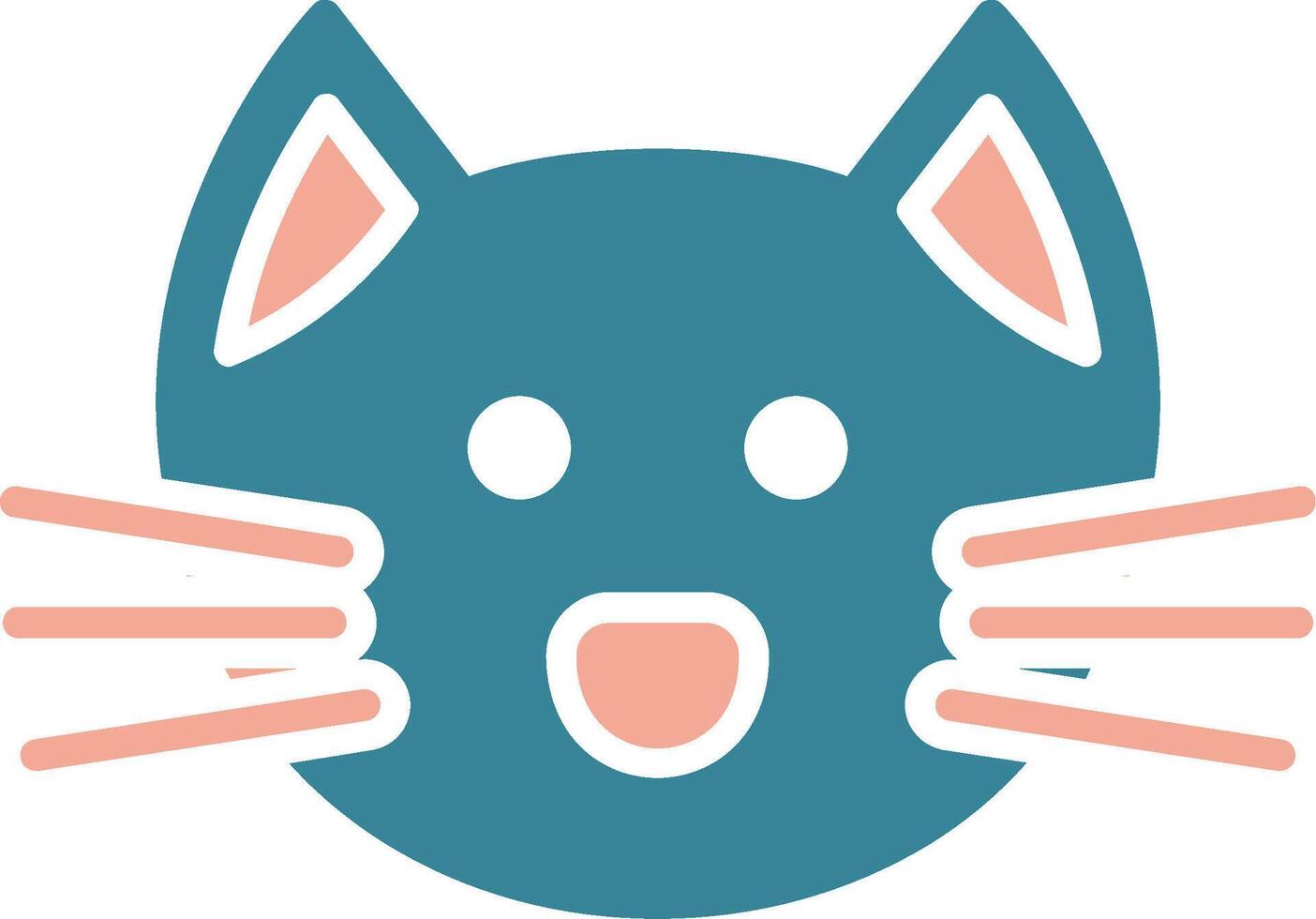 Cat Crystal App Emblem vector