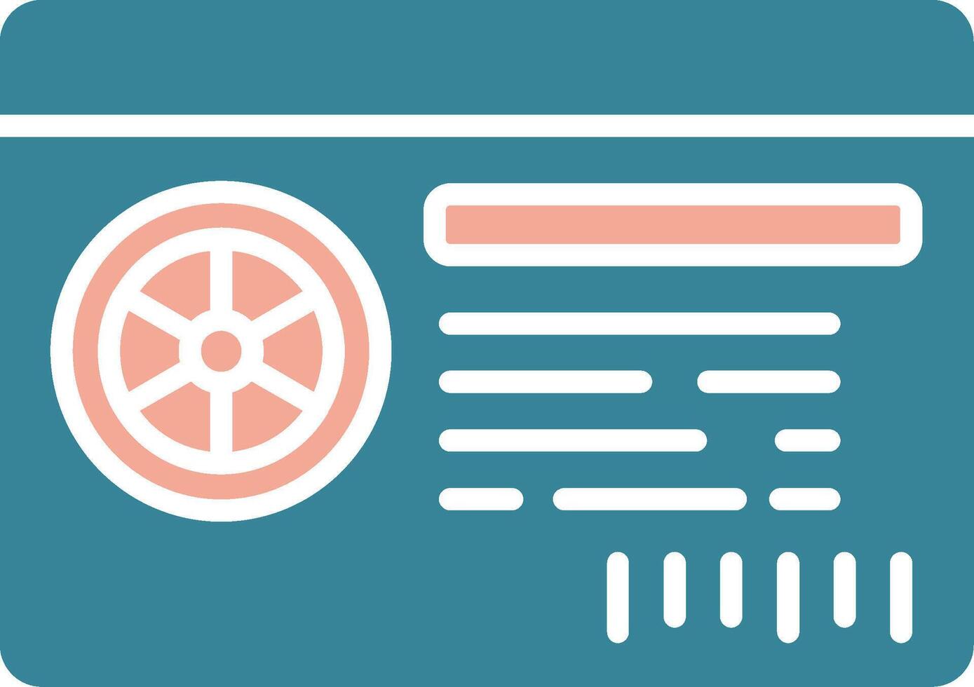 Driving License Tactile Flat Badge vector
