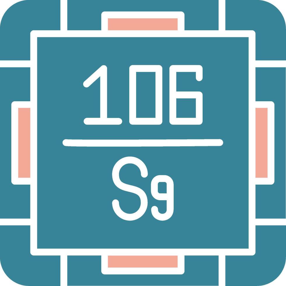 Seaborgium Bold UI Stamp vector