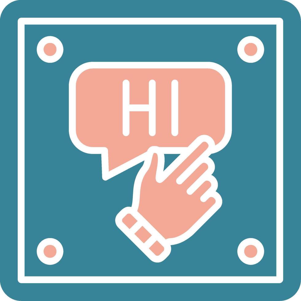 Hi Crystal App Emblem vector
