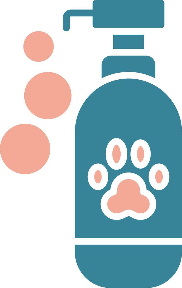 Pet Shampoo Simplified Style Glyph vector