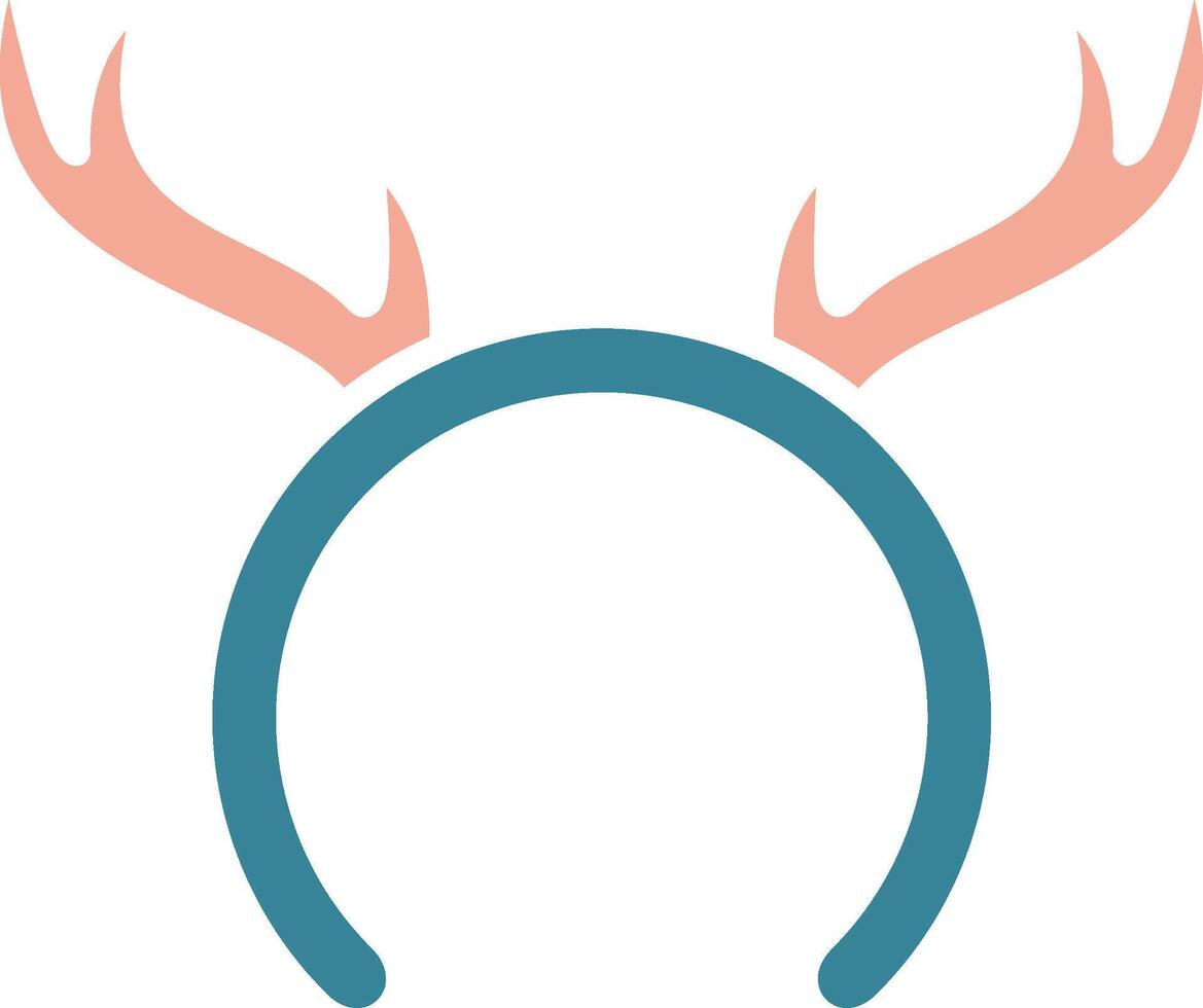 Reindeer Antlers Bold Graphic Module vector