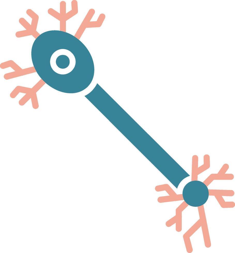 Bipolar Neuron Vibrant UI Token vector