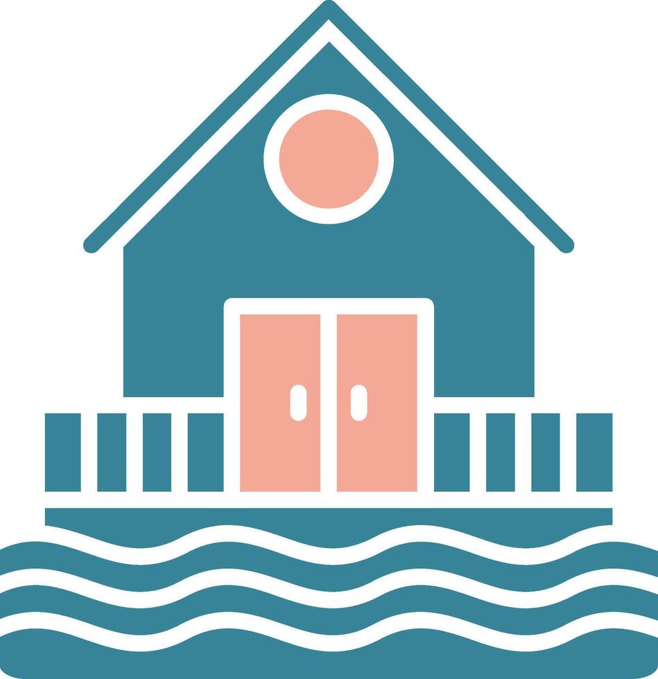 Beach Hut Crystal Unit vector