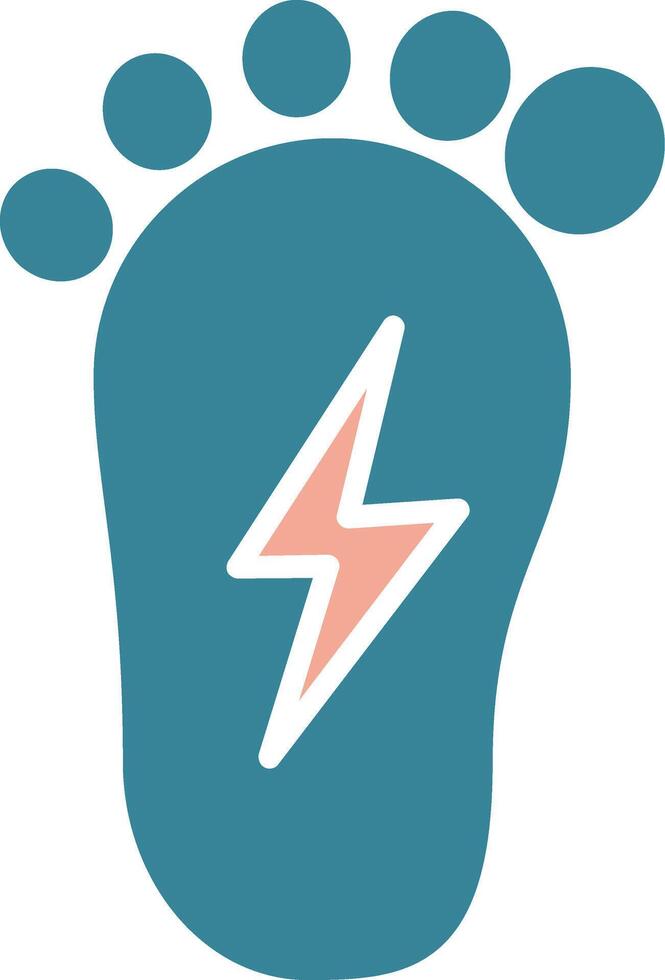 Foot Colorful Symbol Sketch vector