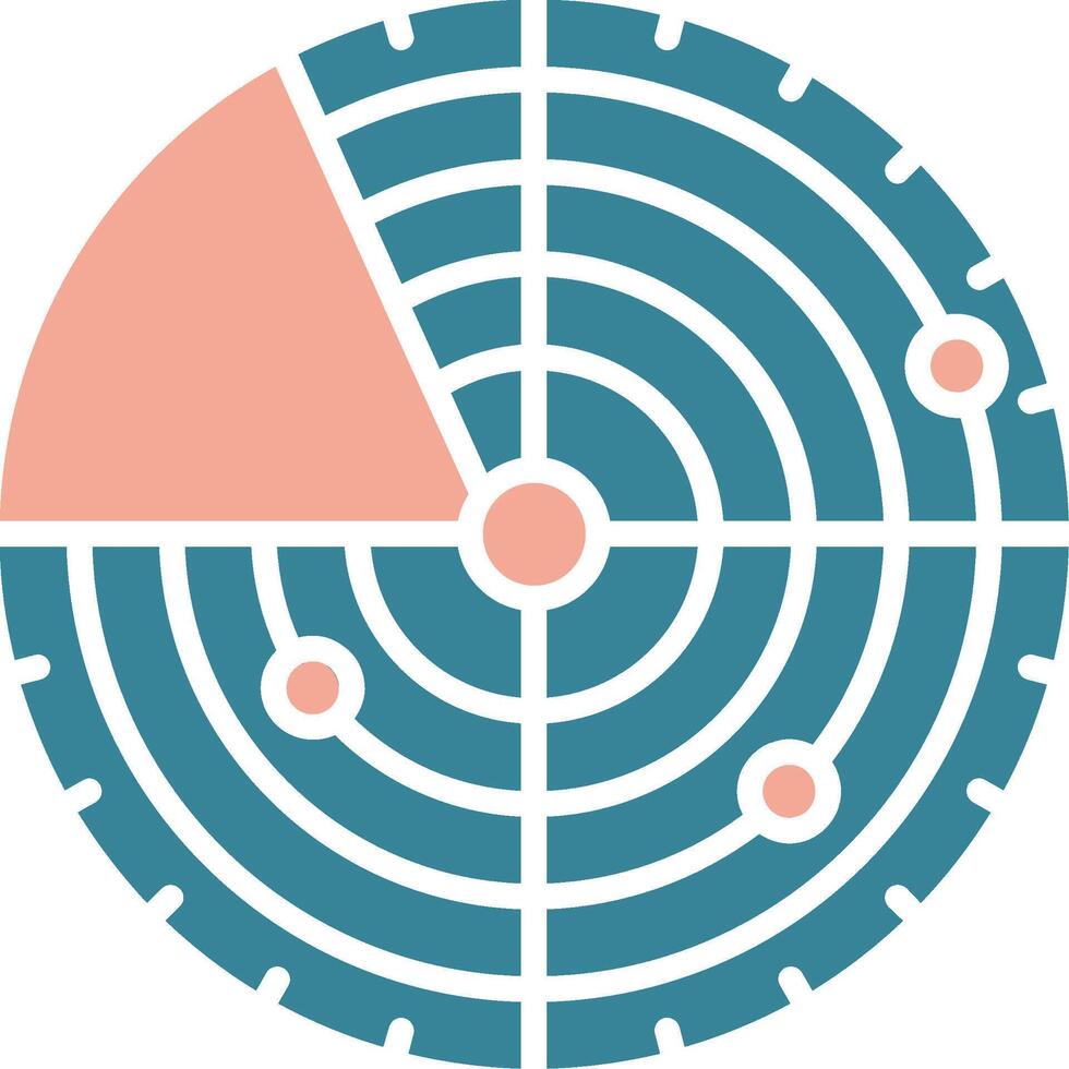 Radar Global App Emblem vector