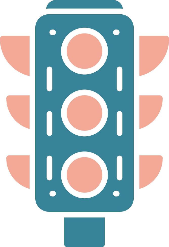 Traffic Lights Expressive Digital Mark vector