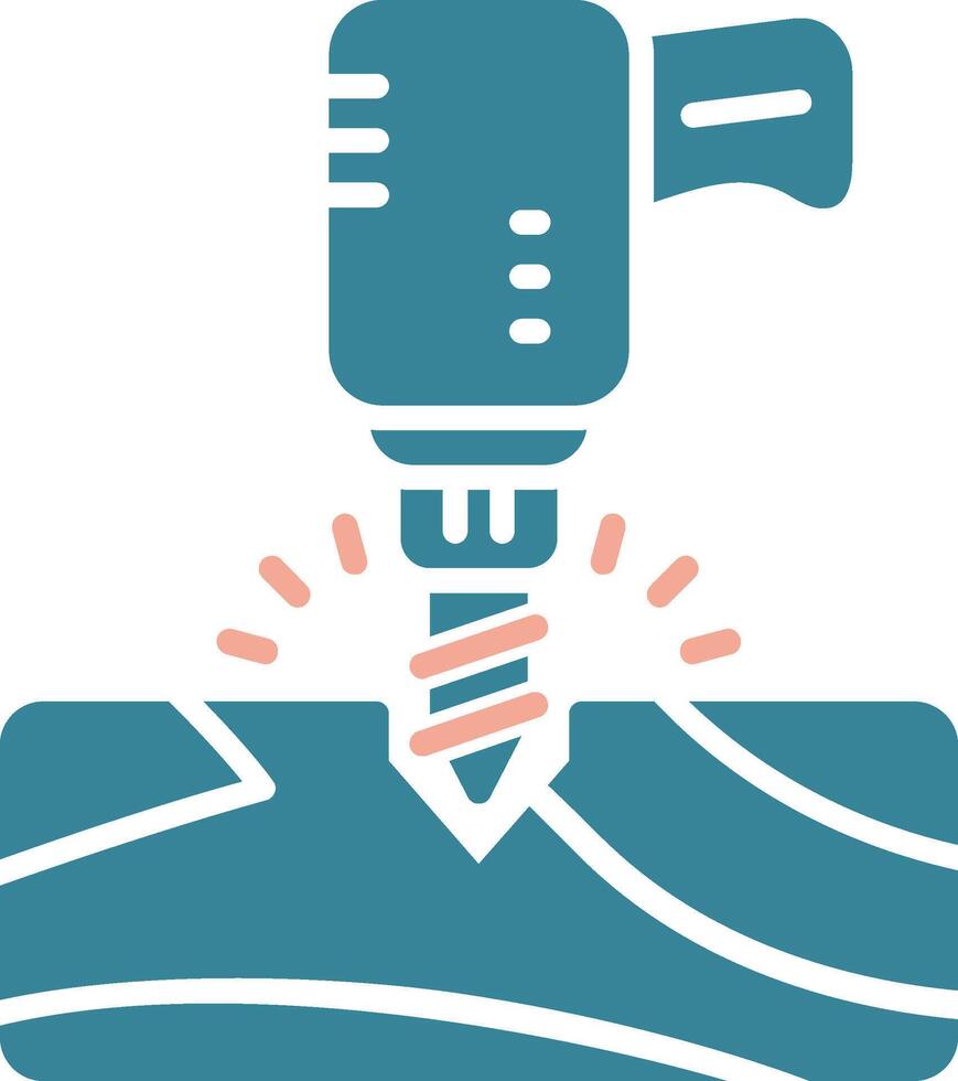Drill Futuristic Graphic Module vector