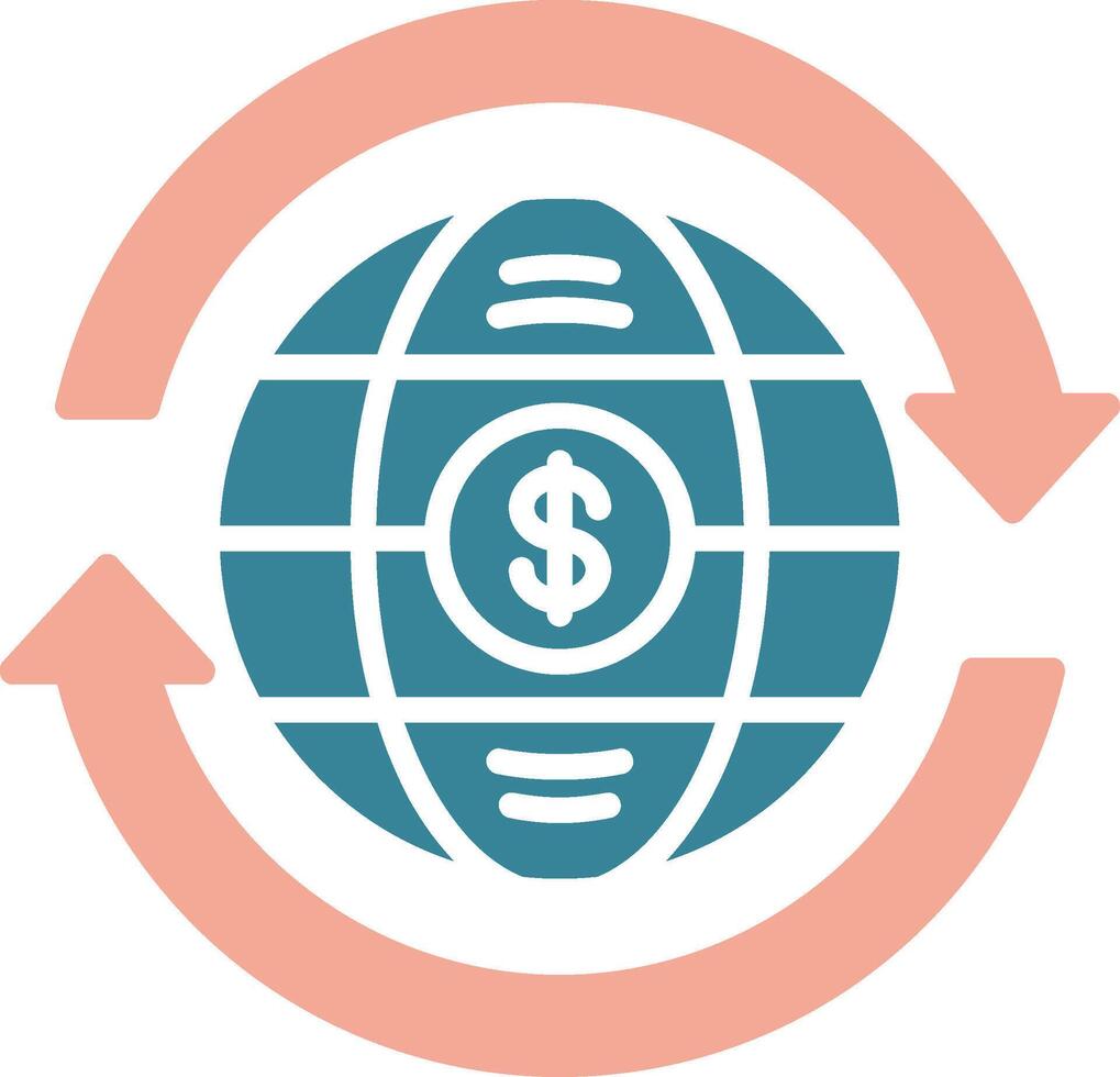 Global Economy Intuitive Symbol Sketch vector