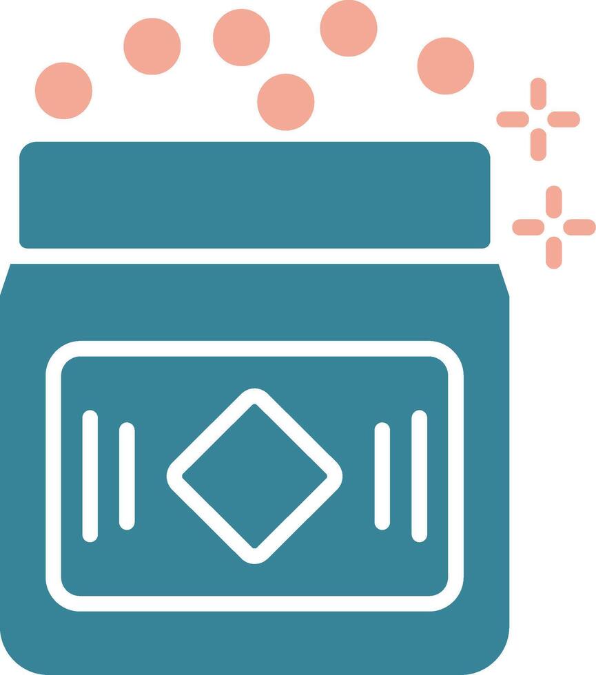 Glitter Futuristic Core Icon vector