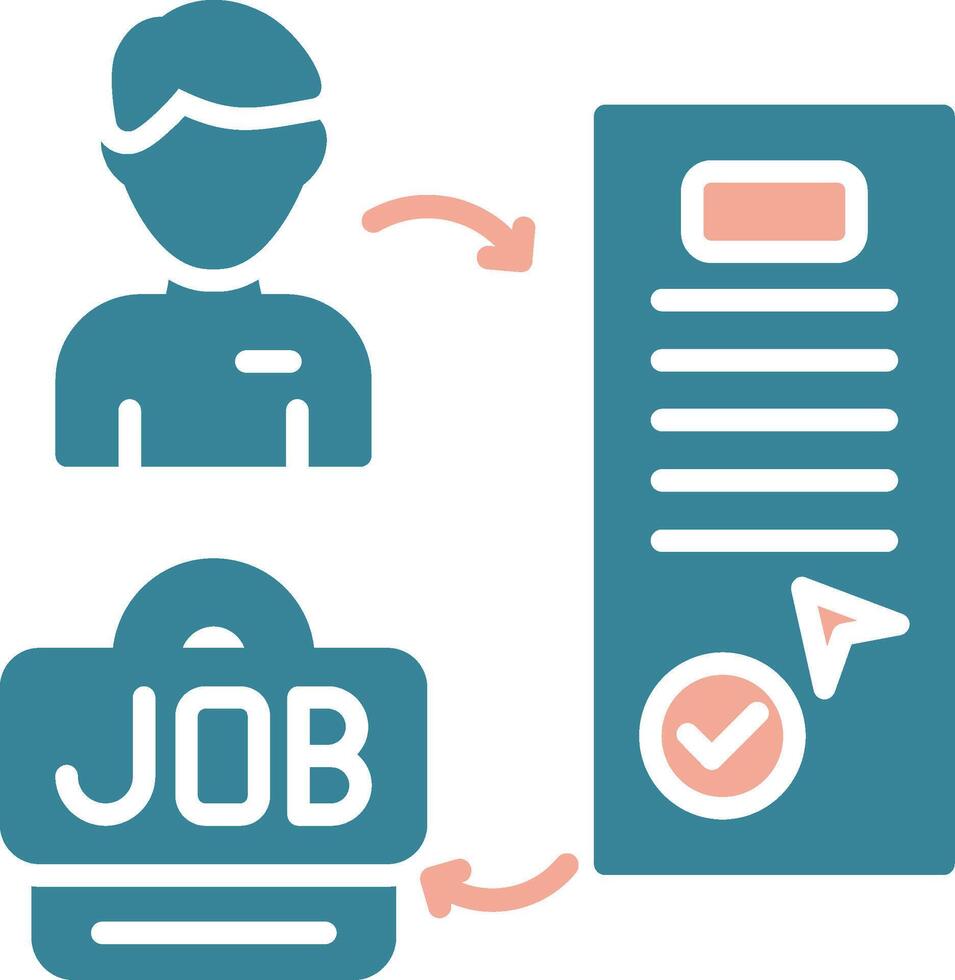 Hiring Neon Web Symbol vector
