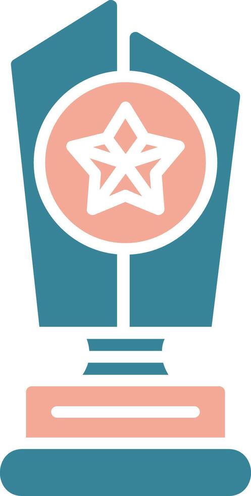Trophy Star Dynamic Symbol Sketch vector