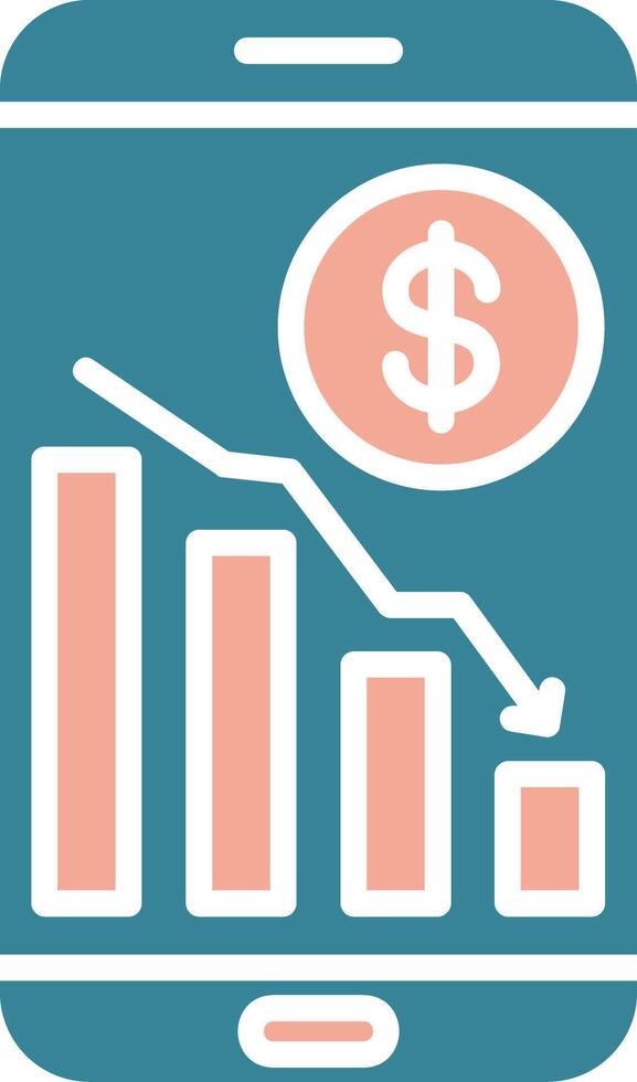 Bar Graph Global Digital Mark vector