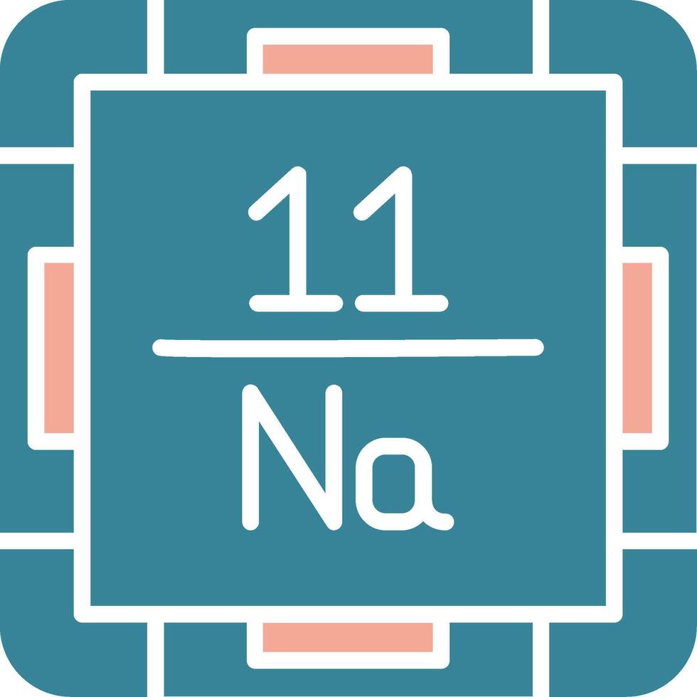Sodium Tactile Symbol Sketch vector