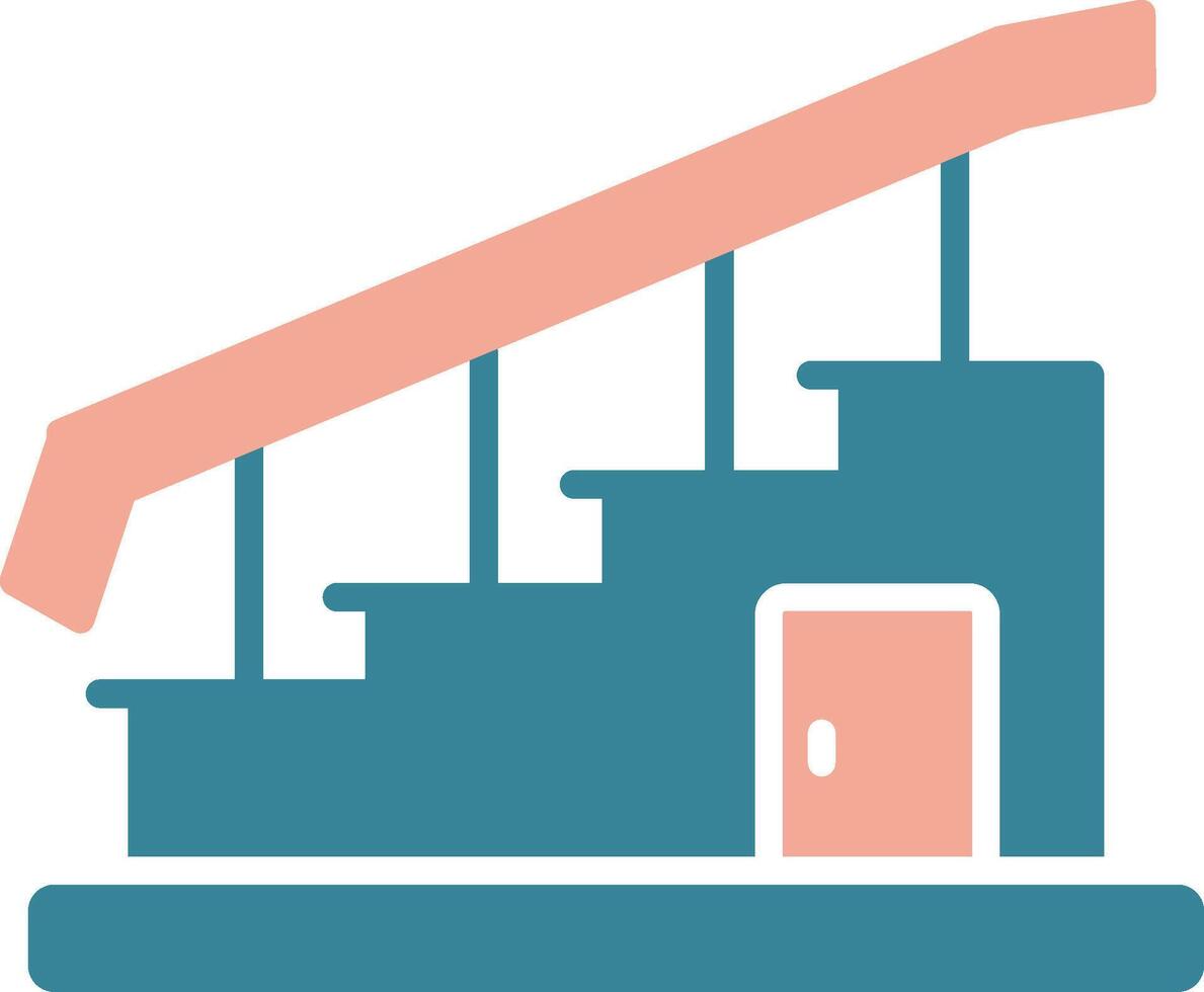 Stair Crystal Core Icon vector