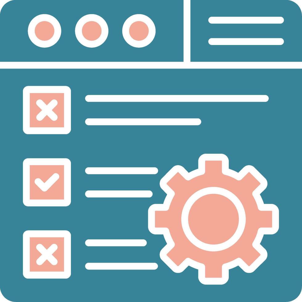 Checklist Dynamic Web Symbol vector