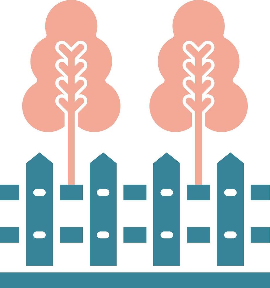 Fence Crystal Style Glyph vector