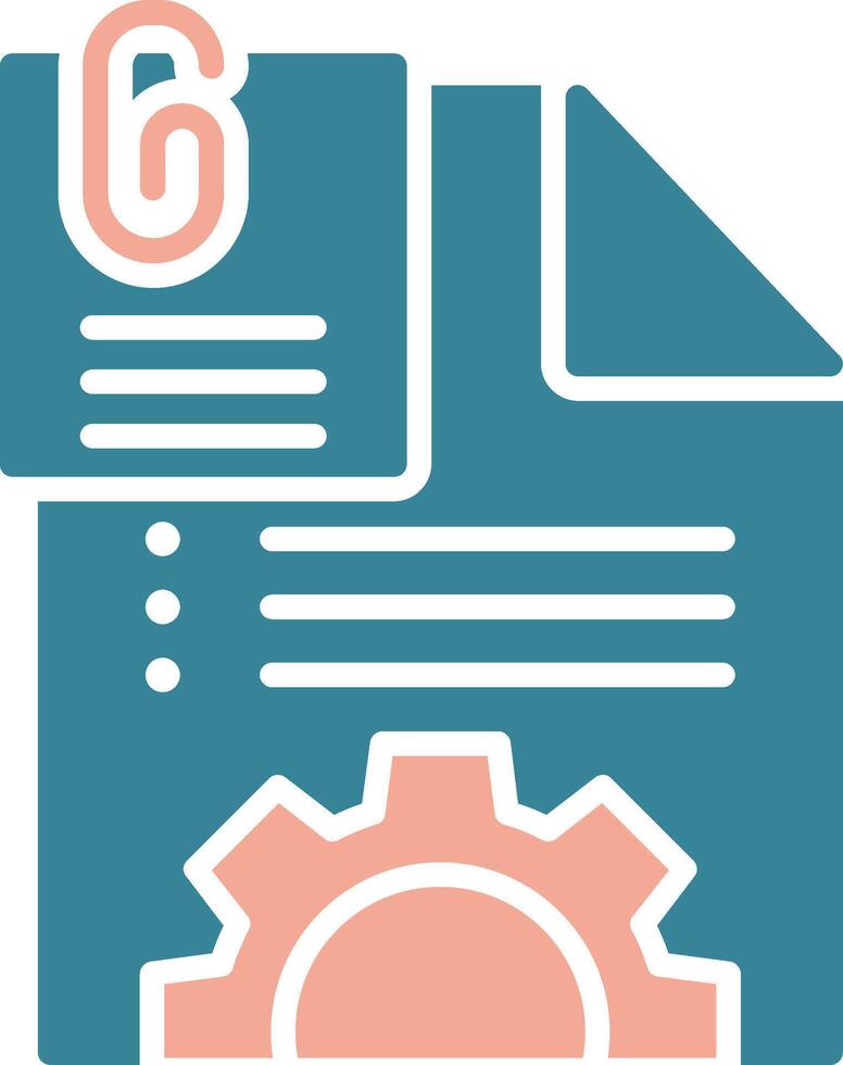 File Crystal Style Glyph vector