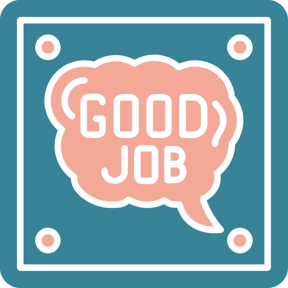 Good Job Neon Web Symbol vector