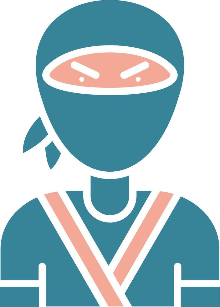 Ninja Colorful Web Symbol vector