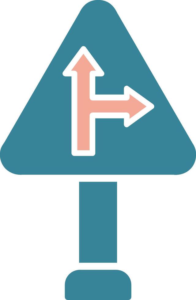 Right Turn Innovative Visual Pattern vector