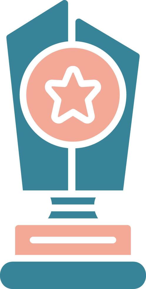 Trophy Star Futuristic UX Form vector
