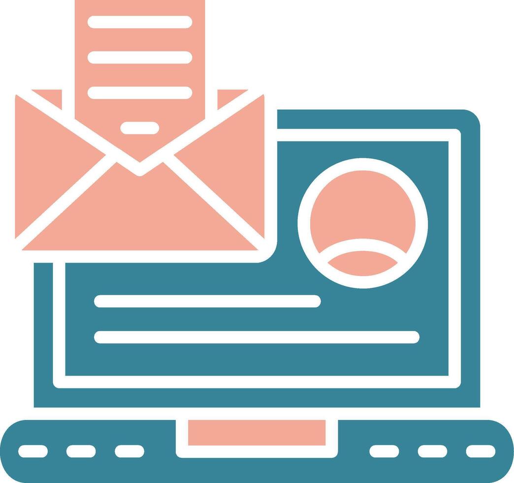Email Colorful Style Glyph vector
