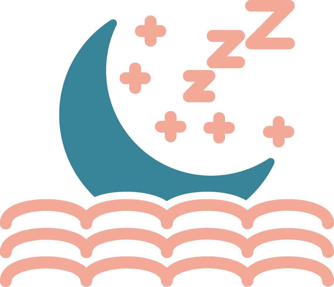 Moon Colorful System Element vector