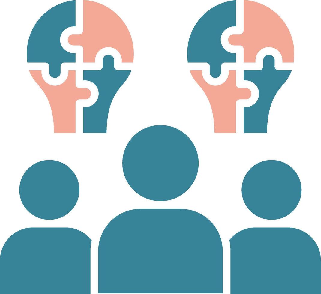 Team Building Bold UI Stamp vector