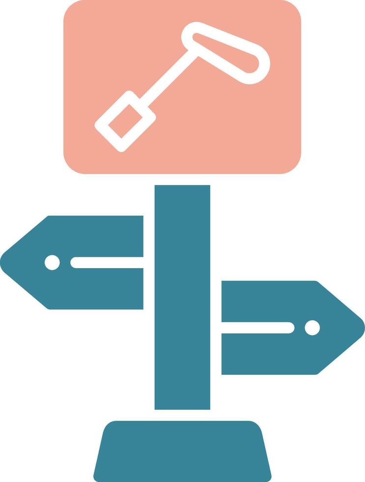 Direction Virtual Line Art vector