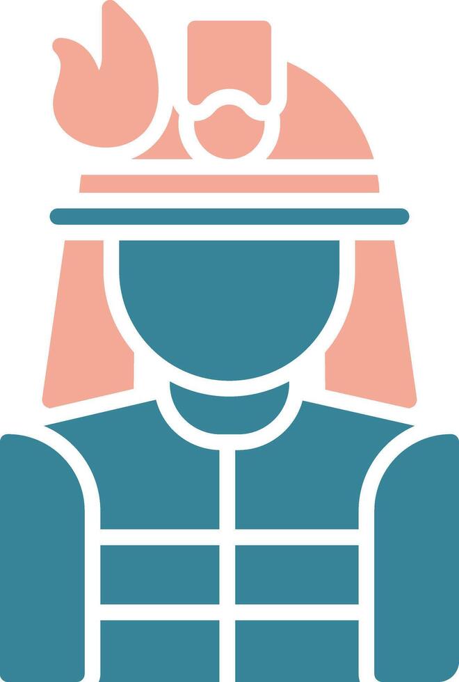 Fireman Dynamic Web Symbol vector