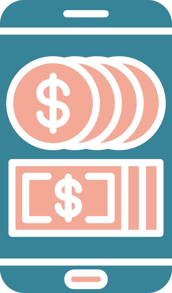 Mobile Phone Seamless Core Icon vector