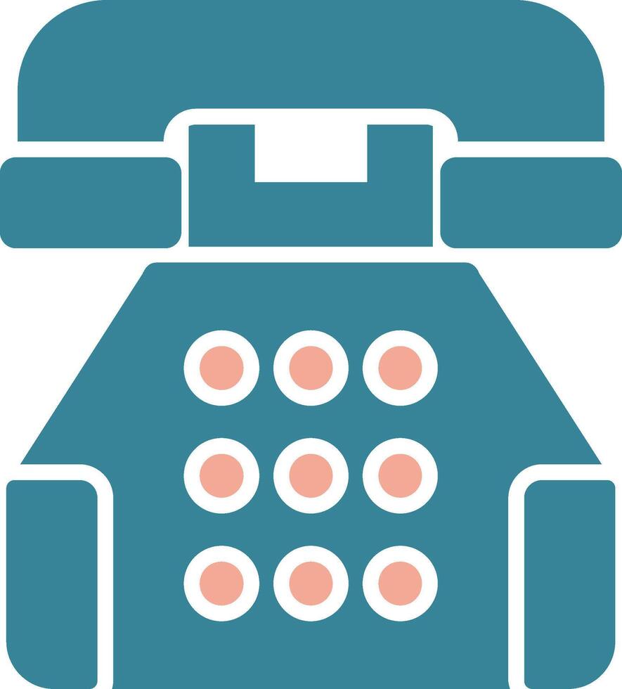 Telephone Call Intuitive Grid Token vector