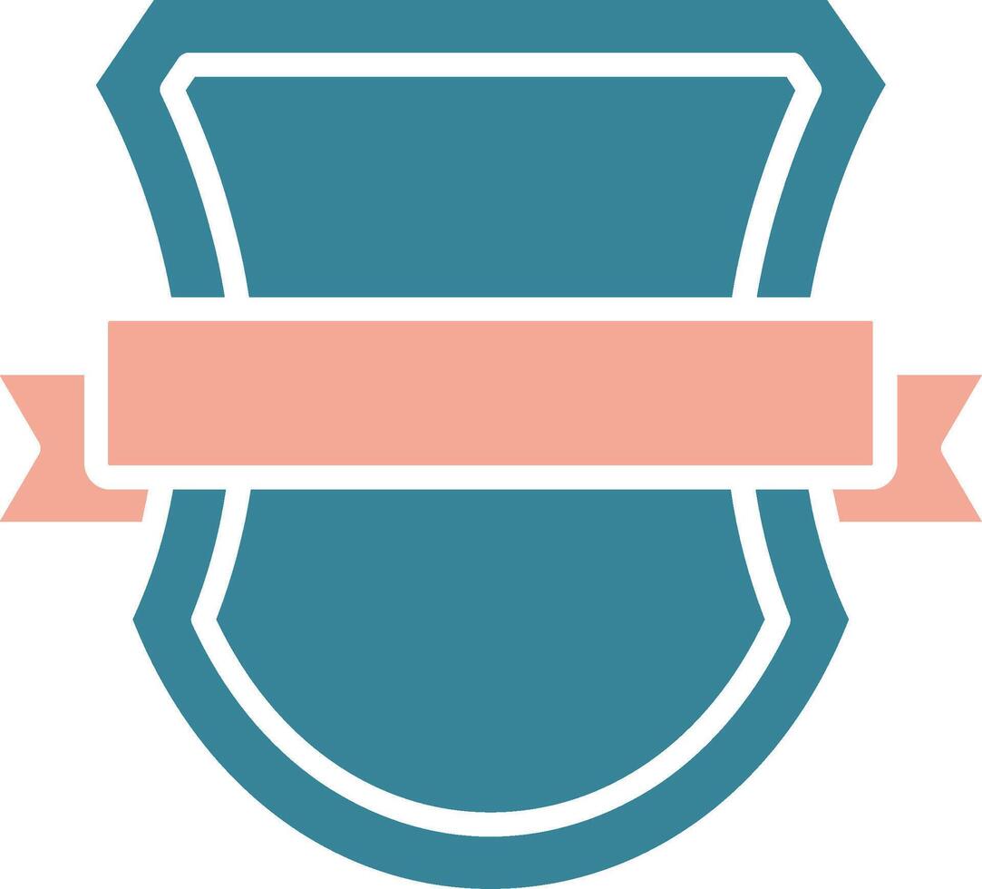 Shield Badge Colorful Line Art vector
