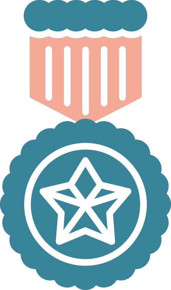 Medal Crystal Core Icon vector