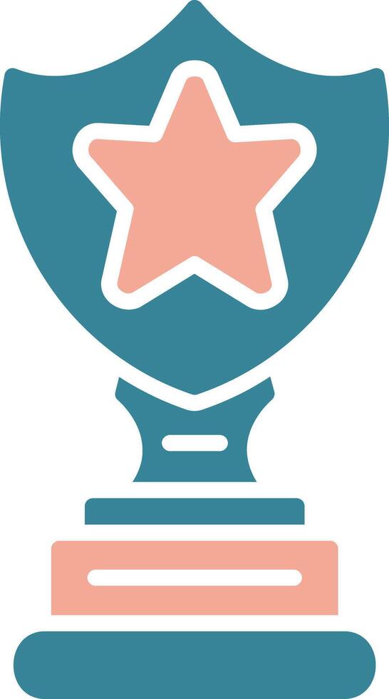 Trophy Star Bold Interface Object vector