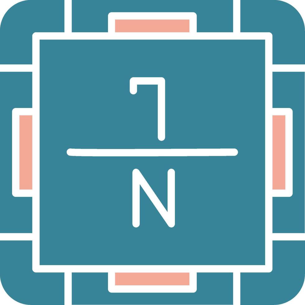 Nitrogen Neon System Element vector