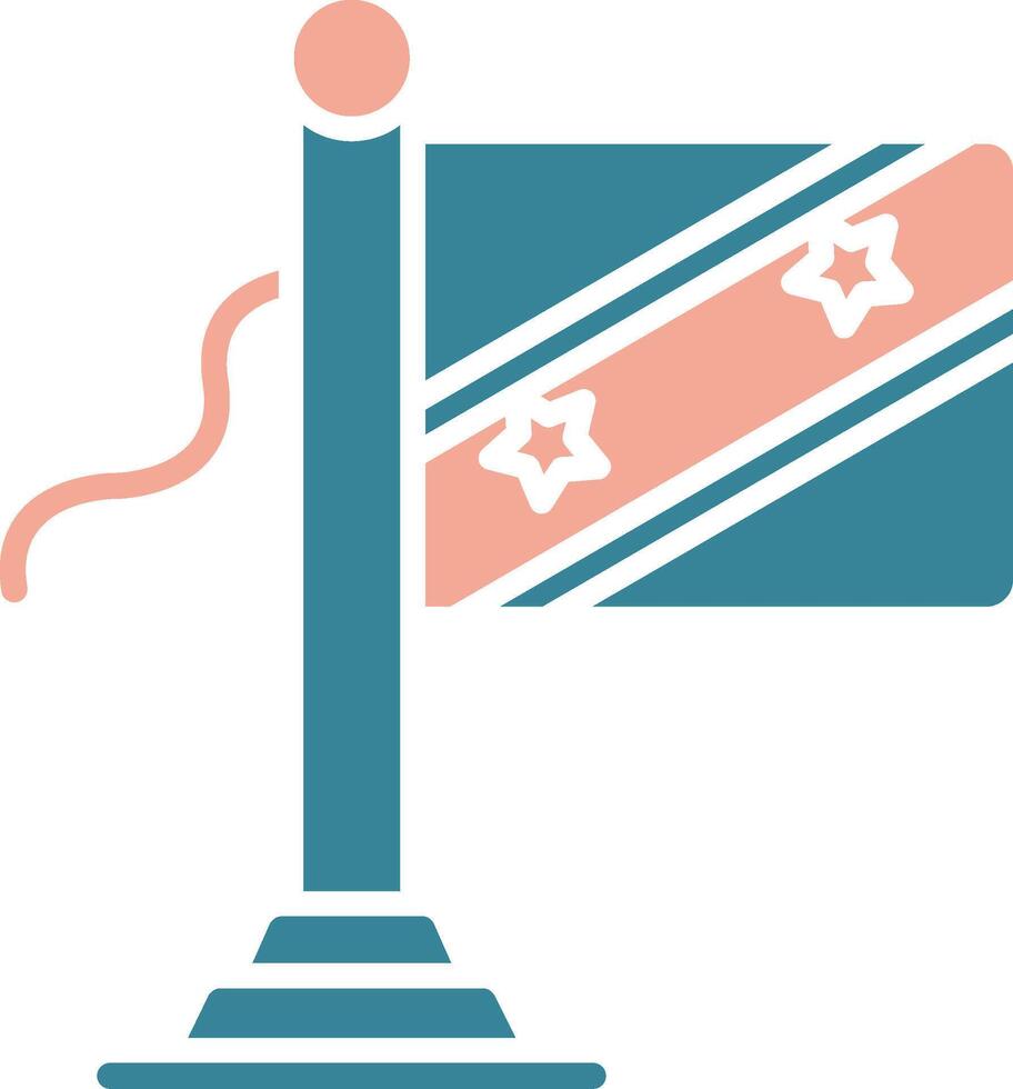 Saint Kitts And Nevis Flag Virtual Line Art vector