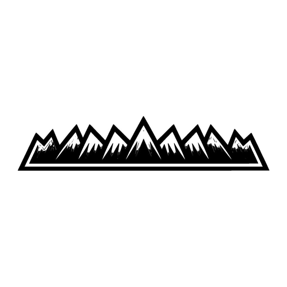 Modern Mountain Range , Illustration vector