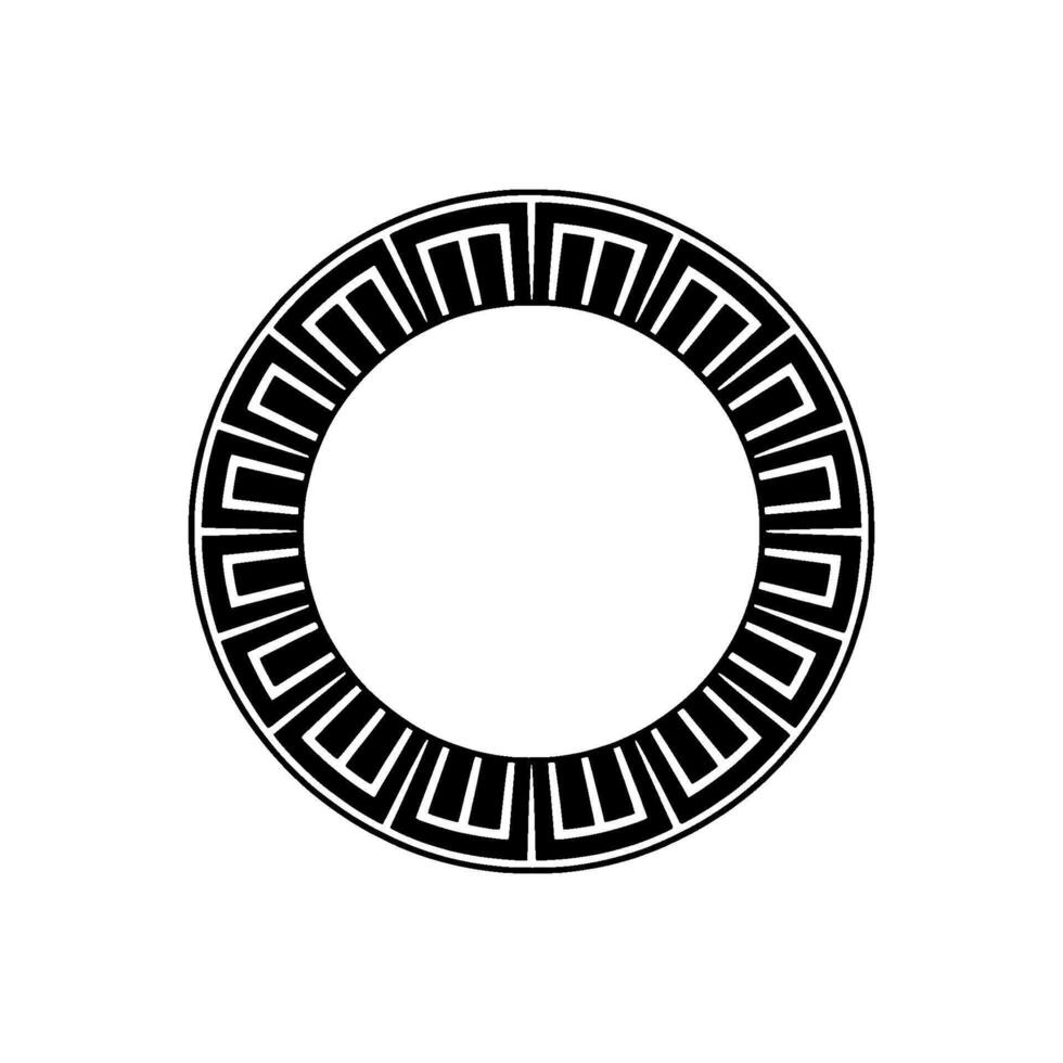 Geometric Circle Motif, Minimalist , Circular Pattern - Decorative vector
