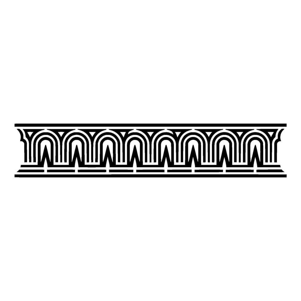 Art Deco Banding Ornament, Geometric , Minimalist Style vector