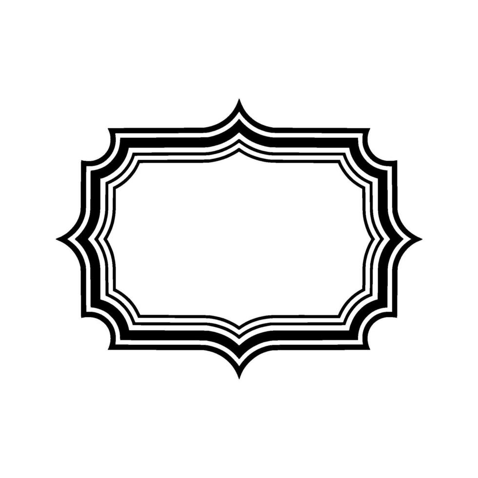 Elegant Ornate Frame, Vintage , Minimalist Background, Border vector