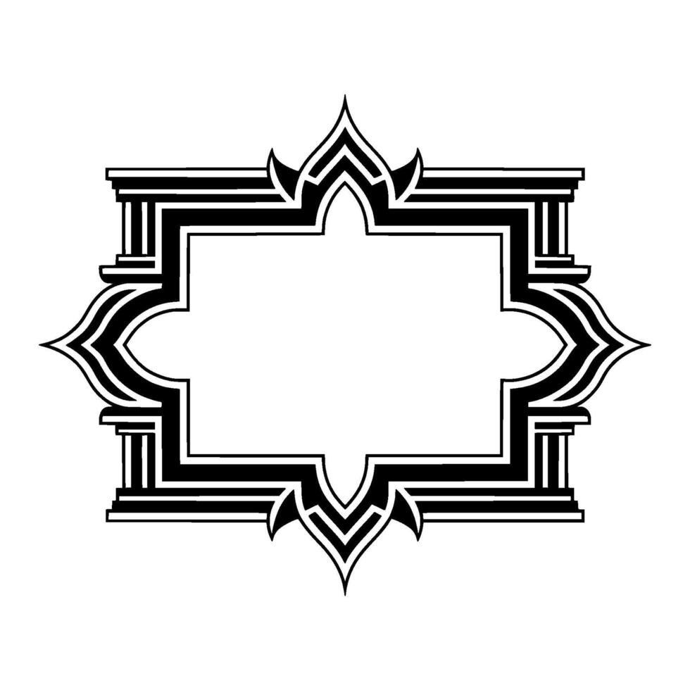 Art Deco Frame, Geometric Ornamentation, Vintage, Composition vector