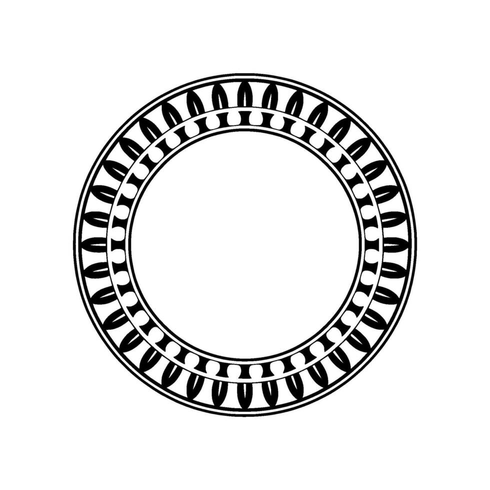 Geometric Tribal Circle, Minimalist, Flat vector