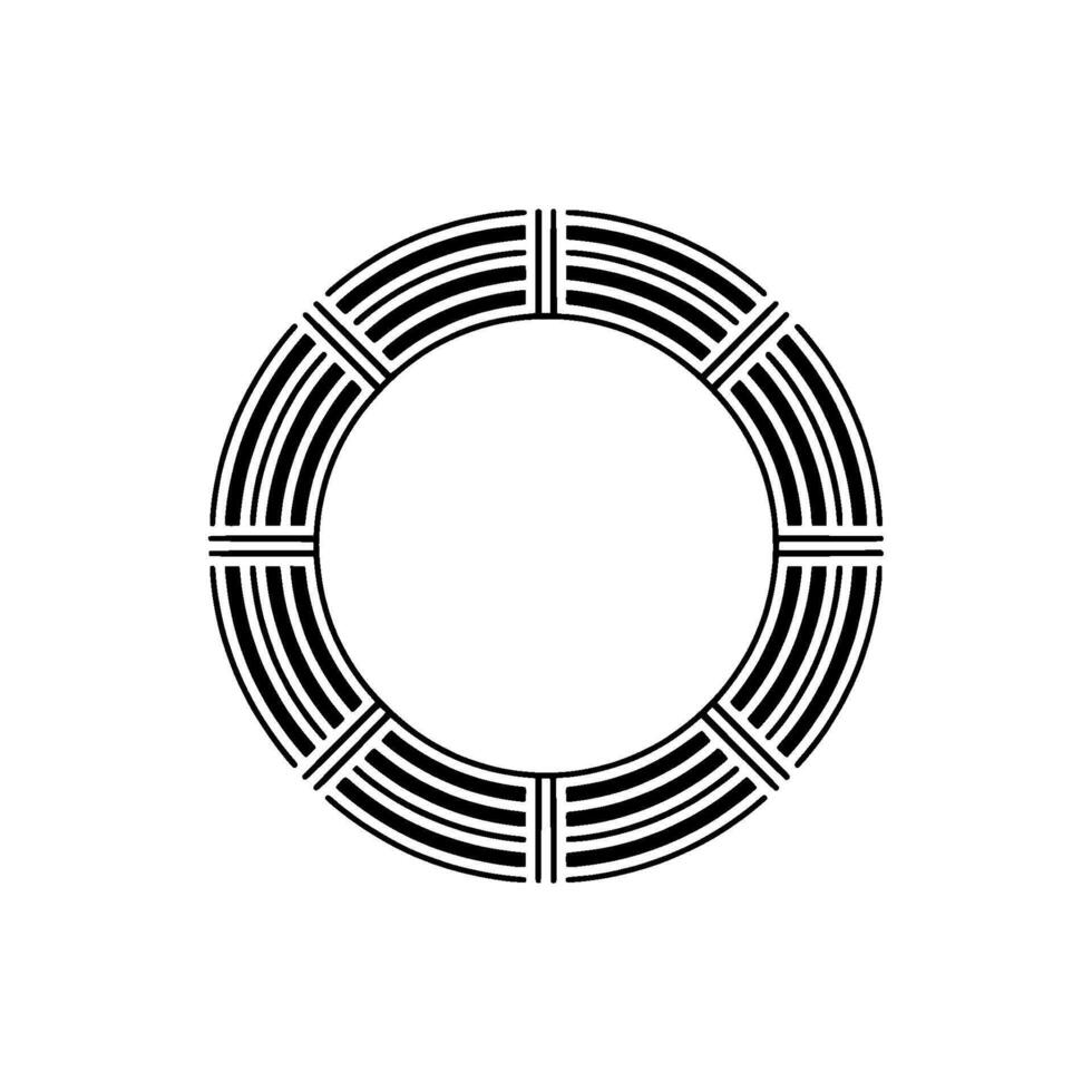 Minimalist Circular Pattern, Balanced Harmony, Geometric vector