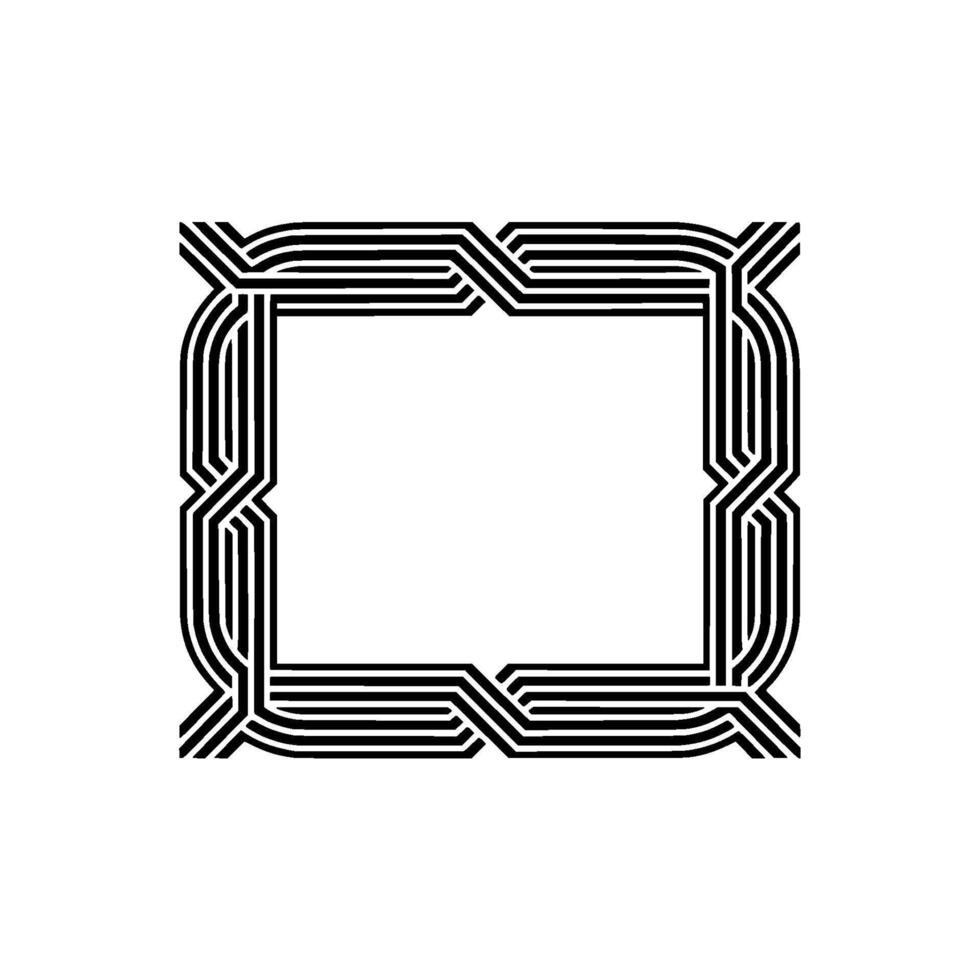 Geometric Frame, Minimalist , Abstract Pattern, Lines vector