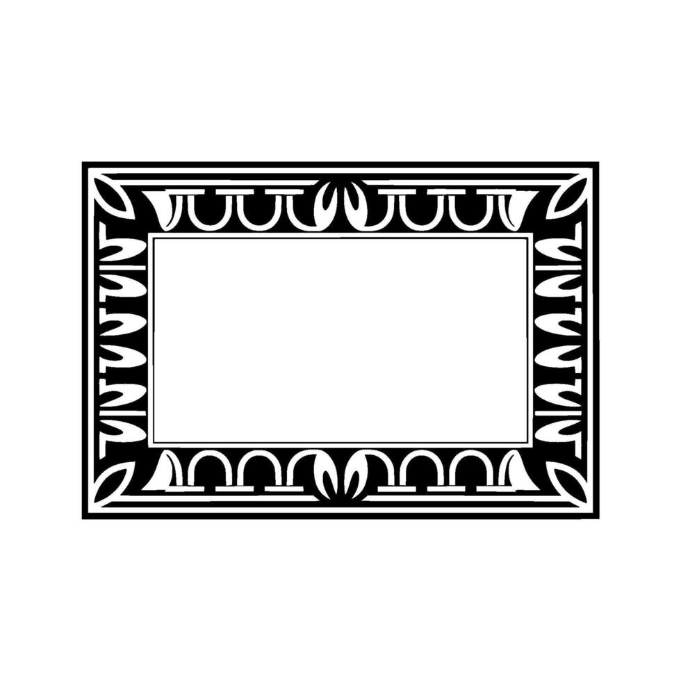 Art Nouveau Frame, Elegant Border, Vintage , Minimalist Composition vector