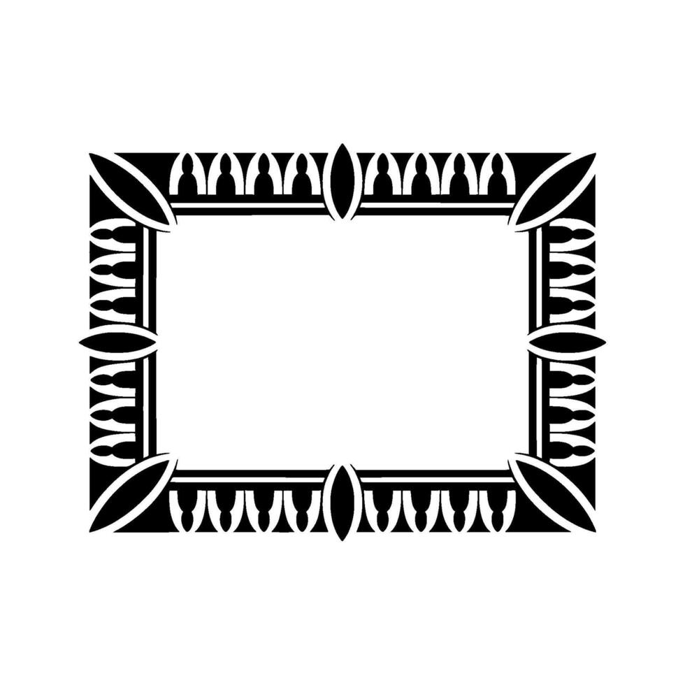 Geometric Deco Frame, Elegant Border, Vintage, Typography vector