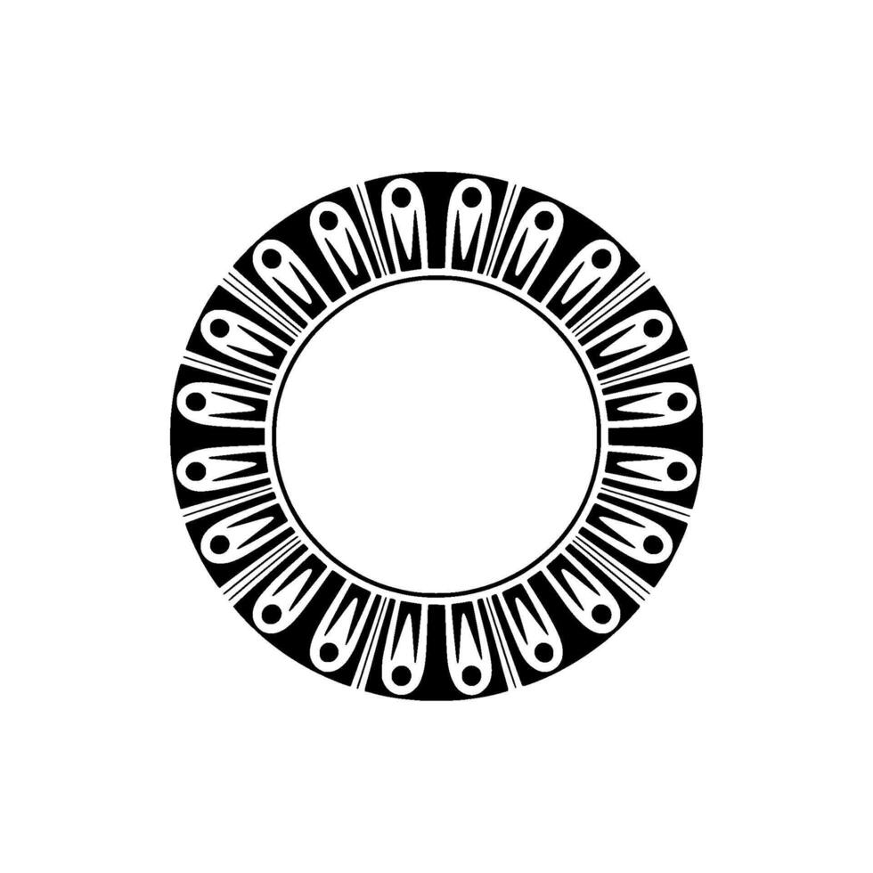 Geometric Circle Motif, Minimalist , Circular Pattern, Emblem vector
